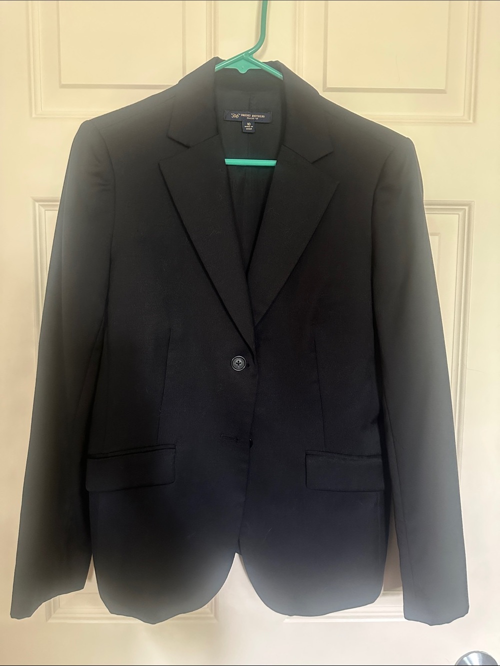 Brooks Brothers Black Two-Button Tailored Women's Blazer